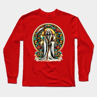 Santa Muerte Blanca - White Santa Muerte Long Sleeve T-Shirt